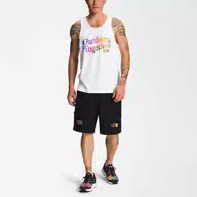 The North Face Logo Print Shorts Black