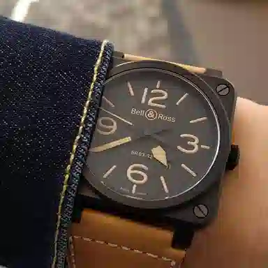 BELL ROSS 100 42mm BR0392-HERITAGE-CE