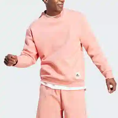 adidas Lounge Fleece Sweatshirt Logo