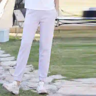 探路者 纯色贴身束脚弹力针织运动裤 女款