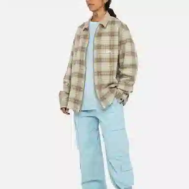 Stussy FW23 FRANK PLAID ZIP SHIRT