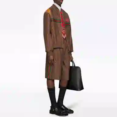 Gucci SS21 Silk Shorts Brown