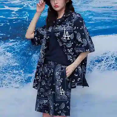 MLB Logo Shorts Navy