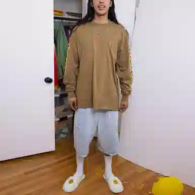 Drew House Logo Long Sleeve Tee Brown