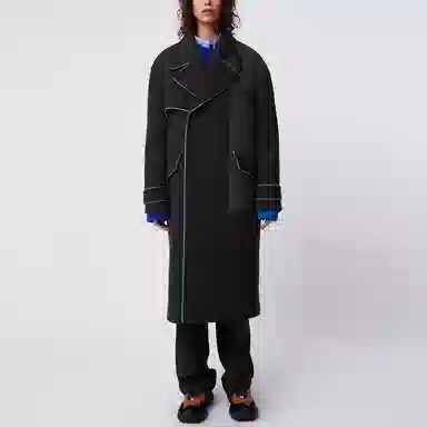 ADER ERROR x ZARA FW21 Wool Blend Coat Black