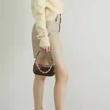 By Far Mini Rachel Hazelnut