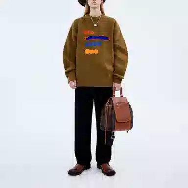 ADER ERROR FW21 Logo Sweater Brown
