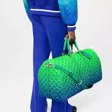 Louis Vuitton Keepall 50 Neon Gradient Green