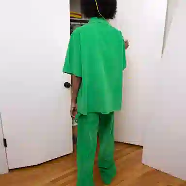 Drew House Smiley Corduroy Shirt Green