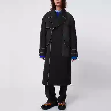 ADER ERROR x ZARA FW21 Wool Blend Coat Black