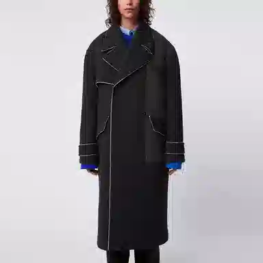 ADER ERROR x ZARA FW21 Wool Blend Coat Black
