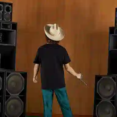 GUCCI SS22 Colorblock Logo T-Shirt Black