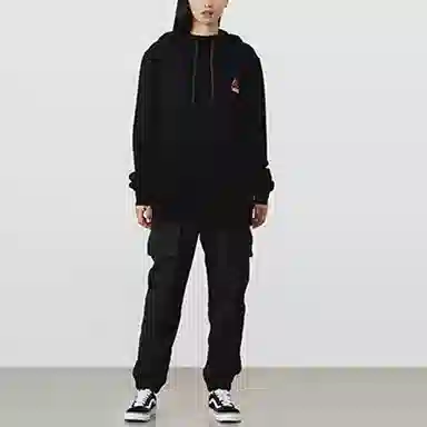 Vans Logo Hoodie Black