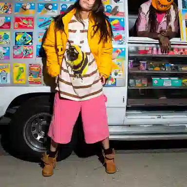 Drew House Bizzy Ss Tee Neapolitan Stripe