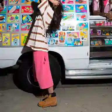 Drew House Bizzy Ss Tee Neapolitan Stripe