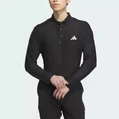 adidas Long Sleeve Stretch Polo Shirt LogoPolo