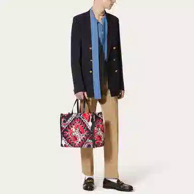 Valentino SS22 Double-Breasted Blazer Navy