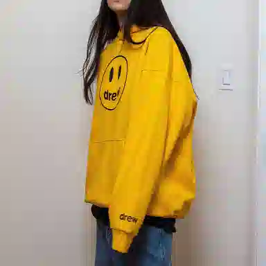 Drew House Mascot Hoodie Golden Yellow Logo