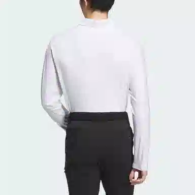 adidas Long Sleeve Stretch Polo Shirt LogoPolo
