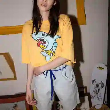 Drew House Theo Patch Denim Shorts