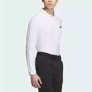 adidas Long Sleeve Stretch Polo Shirt LogoPolo