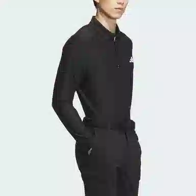 adidas Long Sleeve Stretch Polo Shirt LogoPolo