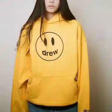 Drew House Mascot Hoodie Golden Yellow Logo