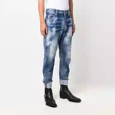 DSQUARED2 SS22 Distressed Jeans Blue