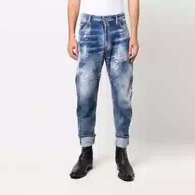 DSQUARED2 SS22 Distressed Jeans Blue