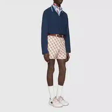 Gucci Striped Polo Blue