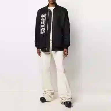 Rick Owens DRKSHDW Jumbo Flight Jacket Black