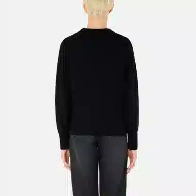 AMIPARIS FW21 Love Heart Logo Knit Sweater Black