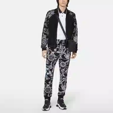 Versace Jeans Couture FW21 Zip Print Detachable Sleeve Jacket