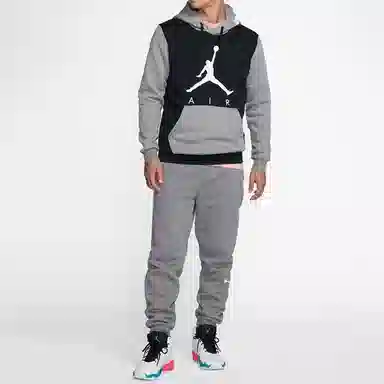 Jordan Jumpman AJ Hoodie Grey Black