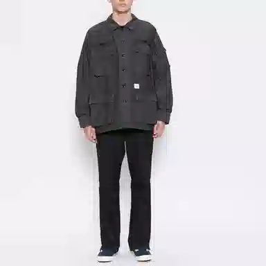 WTAPS Jungle Ls 01 Shirt. Cotton. Satin