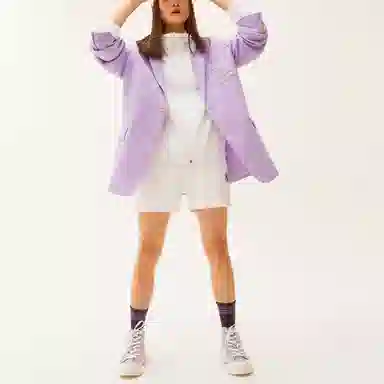 MLB V-Neck Blazer Purple