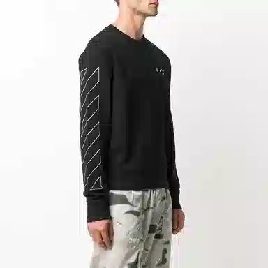 Off-White Logo Pullover Black