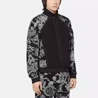 Versace Jeans Couture FW21 Zip Print Detachable Sleeve Jacket