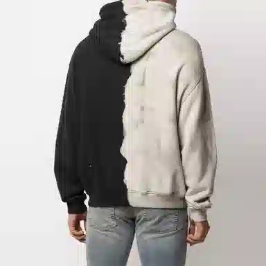 REPRESENT Hoodie Black White