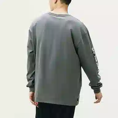 Vans Logo Crewneck Long Sleeve Grey