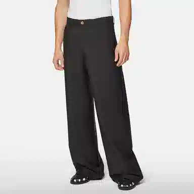 Versace Wool Blend Trousers Black