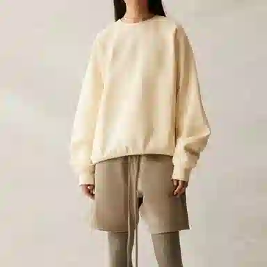 Fear of God Essentials SS21 Pull-Over Crewneck Buttercream/Cream