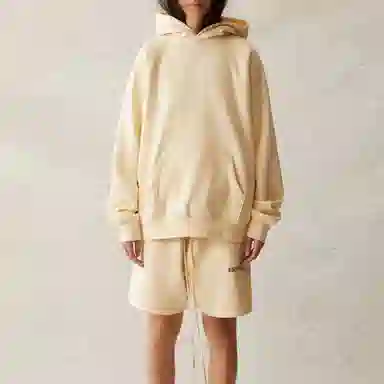 Fear of God Essentials Cream Hoodie