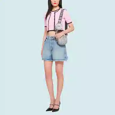 Miu Miu SS21 Denim Bermuda Shorts