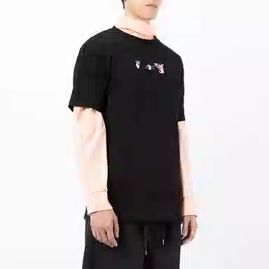 OFF-WHITE FW21 Fushi Logo Tee Black