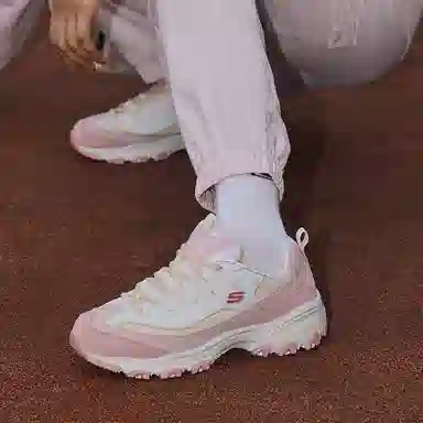 Skechers D'LITES 1.0 White Pink