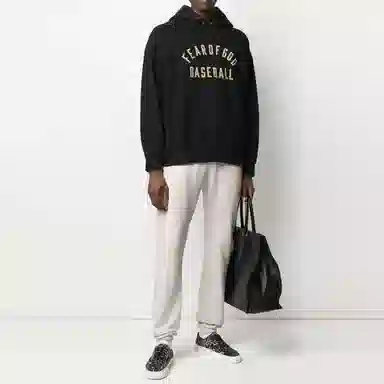 Fear of God Baseball Hoodie Black