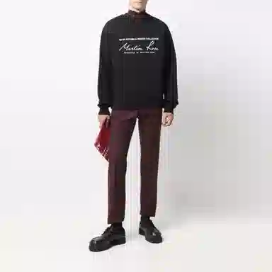 Martine Rose Logo Crewneck Sweatshirt Black
