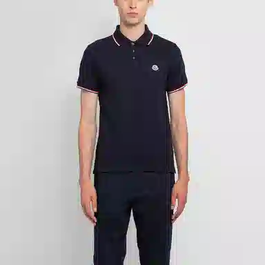 Moncler Polo Shirt Blue