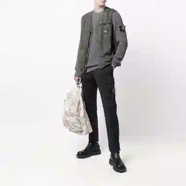 Stone Island FW21 Micro Patch Cargo Pants Navy